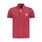 Red Cotton Men Polo Shirt