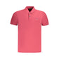 Red Cotton Men Polo Shirt