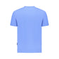 Blue Cotton Men T-Shirt