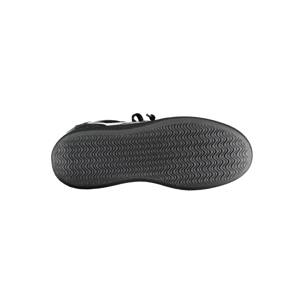 Black Polyester Women Sneaker