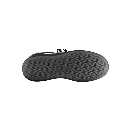 Black Polyester Women Sneaker