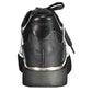 Black Polyester Women Sneaker