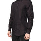 Maroon Jacquard Cotton GOLD Men Dress Shirt