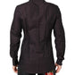 Maroon Jacquard Cotton GOLD Men Dress Shirt