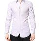 White Striped Cotton GOLD Long Sleeves Shirt