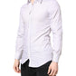 White Striped Cotton GOLD Long Sleeves Shirt