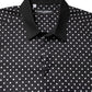 Black Polka Dot Cotton Formal Dress Shirt