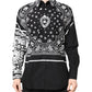 Black White Bandana MARTINI Men Dress Shirt