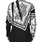 Black White Bandana MARTINI Men Dress Shirt