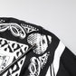 Black White Bandana MARTINI Men Dress Shirt