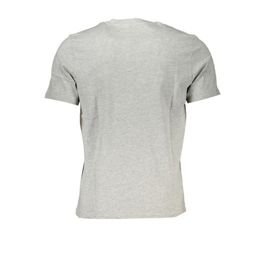 Gray Cotton Men T-Shirt