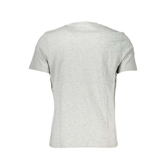 Gray Cotton Men T-Shirt