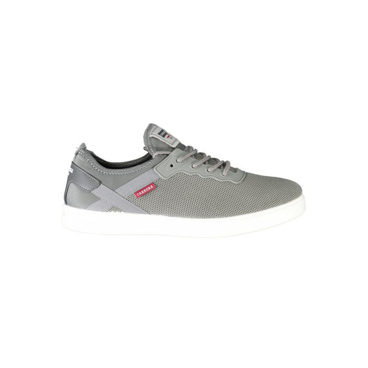 Gray Polyester Men Sneaker