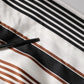 Multicolor Striped Silk Short Sleeves Shirt