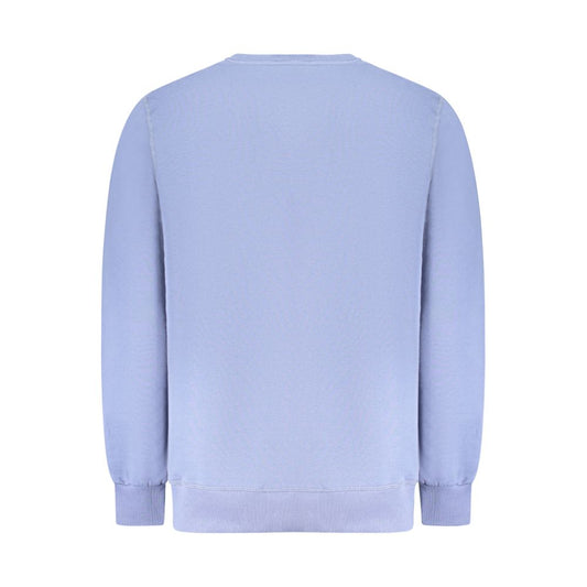 Blue Cotton Men Sweater