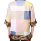 Multicolor Patchwork Short Sleeve Shirt
