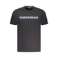 Black Cotton Men T-Shirt