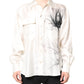 Ivory Silk Long Sleeves Men Casual Shirt