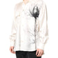 Ivory Silk Long Sleeves Men Casual Shirt