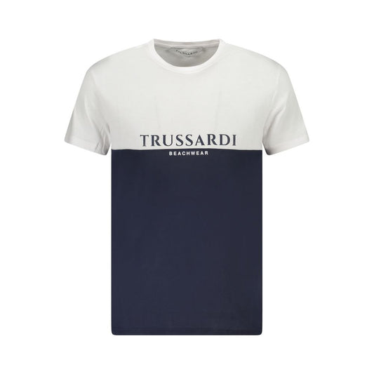 White Cotton Men T-Shirt