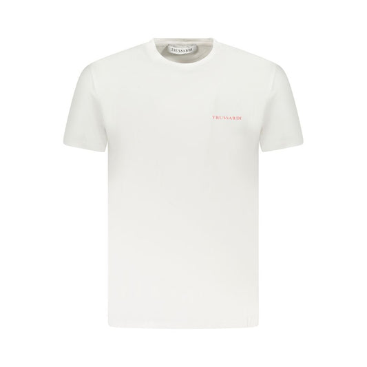 White Cotton Men T-Shirt