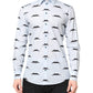 Light Blue Cotton MARTINI Formal Dress Shirt
