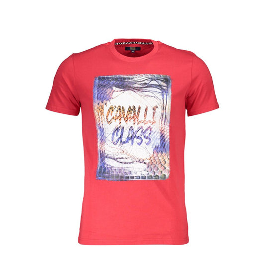 Red Cotton Men T-Shirt