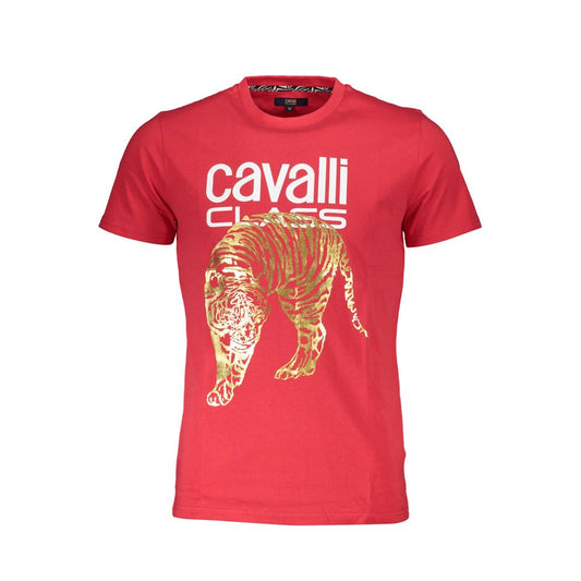 Red Cotton Men T-Shirt