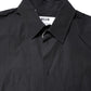 Black Printed Short Sleeves Collared Men Casual Shirt