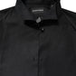 Black Cotton Long Sleeves Formal Dress Shirt