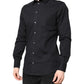 Black GOLD Cotton Long Sleeves Dress Shirt