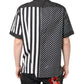 Black White Stripe Button Down Casual Shirt