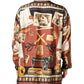 Multicolor Tailor Print Silk Casual Shirt