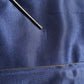 Blue Nylon Logo Patch Men Bomber Sweater