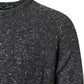 Gray Wool Knitted Round Neck Pullover Sweater