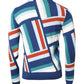Multicolor Cashmere Knit Pullover Sweater