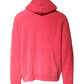 Red Cotton Knit Hooded Men Pullover Sweater