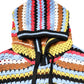 Multicolor Cotton Hooded Pullover Sweater