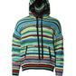 Multicolor Cotton Hooded Pullover Sweater