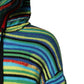 Multicolor Cotton Hooded Pullover Sweater