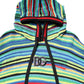 Multicolor Cotton Hooded Pullover Sweater
