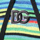 Multicolor Cotton Hooded Pullover Sweater