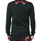 Black Sequined Embellished Pullover Sweater