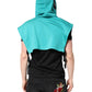 Green Cotton Hooded Men Sportswear Vest Sweater