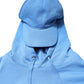 Blue Cotton Hooded Men Sportswear Vest Sweater