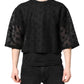 Black See Through Logo Short Sleeves T-shirt