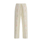 Embroidered linen Pants