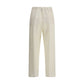 Embroidered linen Pants