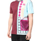 Multicolor Printed Logo Short Sleeve T-shirt