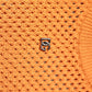 Orange Cashmere Round Neck Sleeveless T-shirt